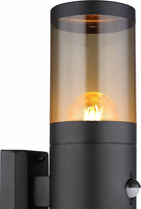 Globo wandlamp Xeloo - zwart - metaal - 32014-2BSS