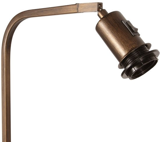 Vloerlamp Modern Stang 4738BR van Steinhauer, bronzen metaal, hoogte 152 cm, kantelbare E27 fitting, slank design, ideaal voor binnengebruik