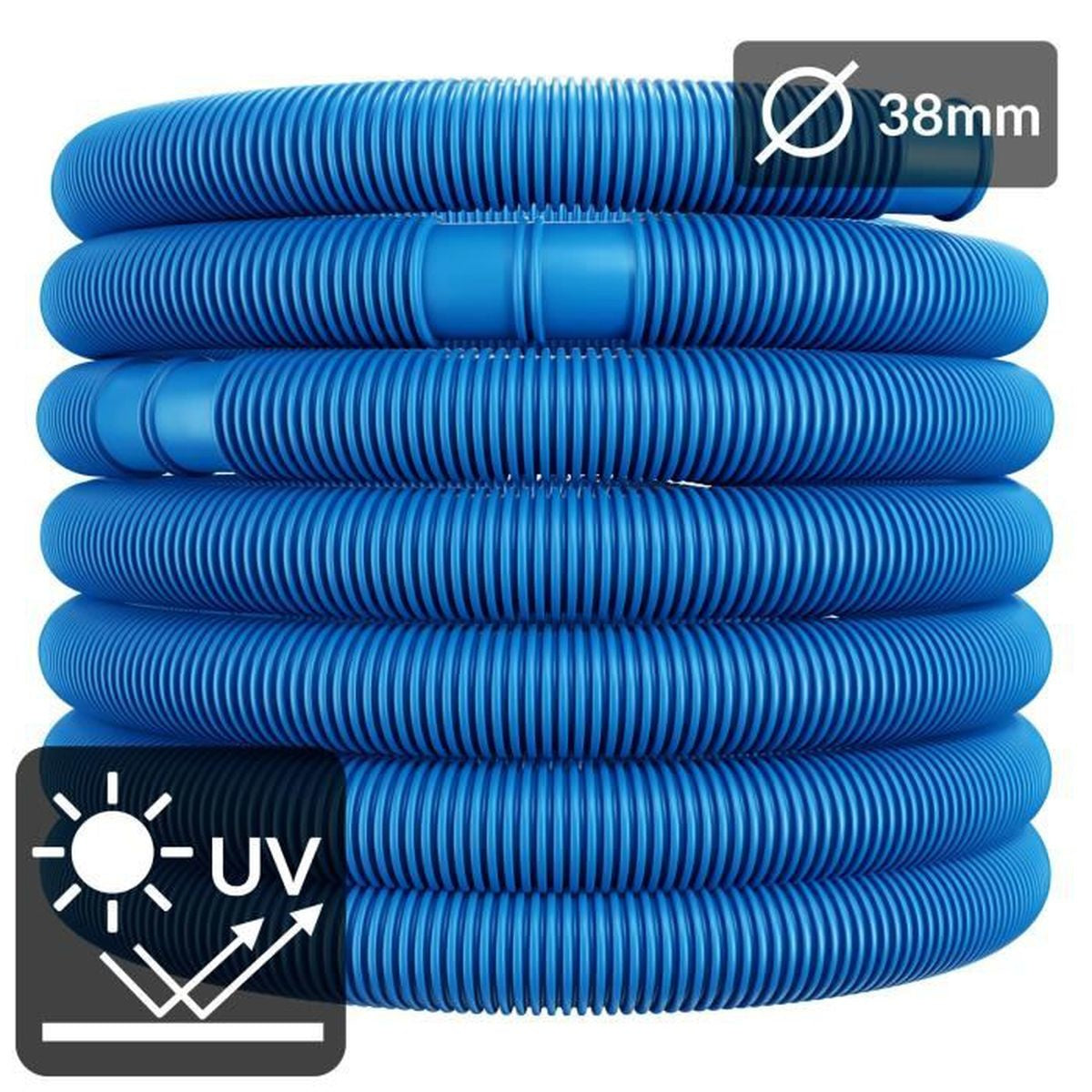 Monzana Zwembad Filter Slang - 14m Ø 32mm - Flexibel - Blauw