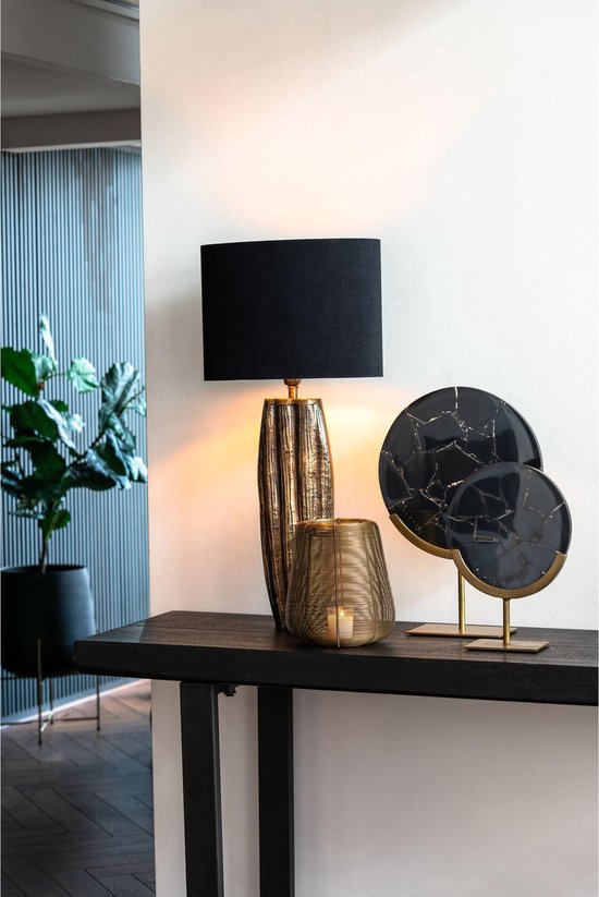 Light & Living Windlicht Adeta - Goud - Ø22,5cm - Modern