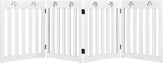 Coast Huisdierenhek - Hout - 60 cm - Opvouwbaar - Wit
