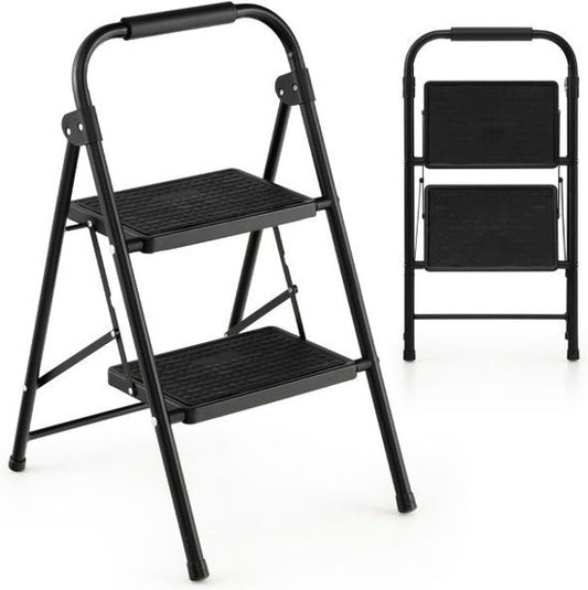 Coast Keukentrapje - 2 Treden - Max. 265 kg - 47 x 39 x 71 cm - Zwart