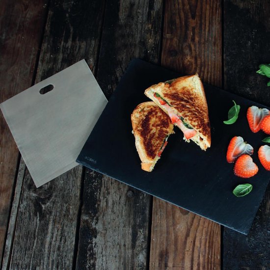 Toastzakken voor Broodrooster – Herbruikbaar – Ideaal voor Glutenvrij – Geen Kruimels – 3 Stuks
