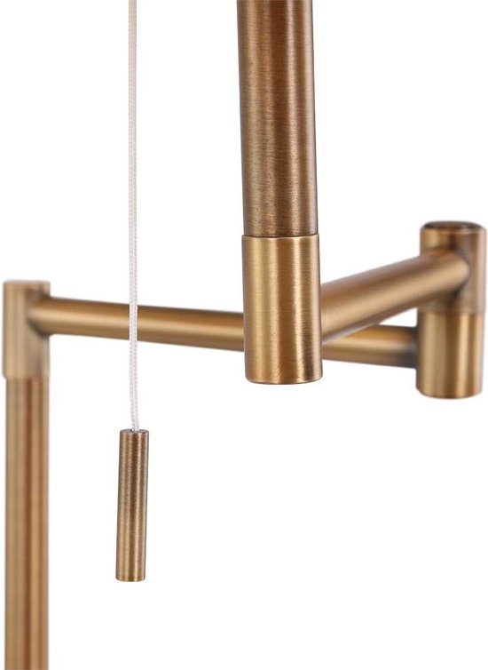 Mexlite vloerlamp Bella - brons - metaal - 45 cm - E27 fitting - 3406BR
