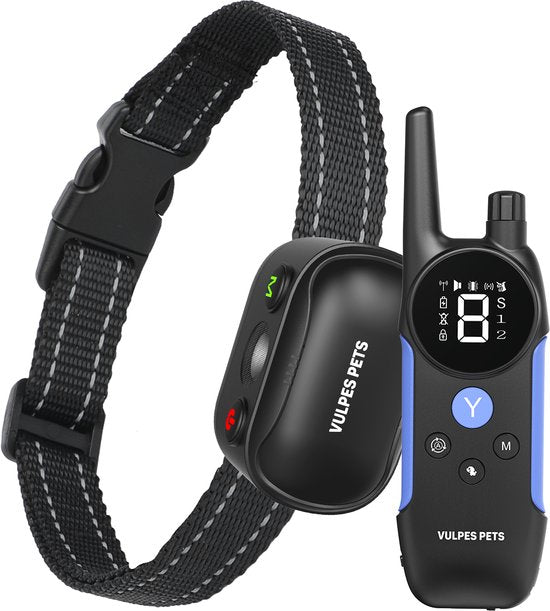 Vulpes Goods® Pets Anti Blafband Max – 3-in-1 Trainingshalsband Zonder Schok – Oplaadbaar – Vibratie & Audio