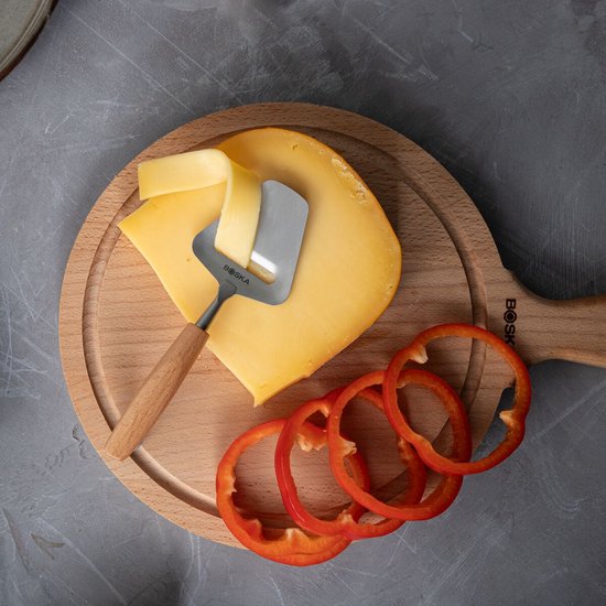 Boska Kaasschaaf Amigo small – Kleine Kaaschaaf voor belegen en oude kaas – RVS – Beukenhout – Non-stick