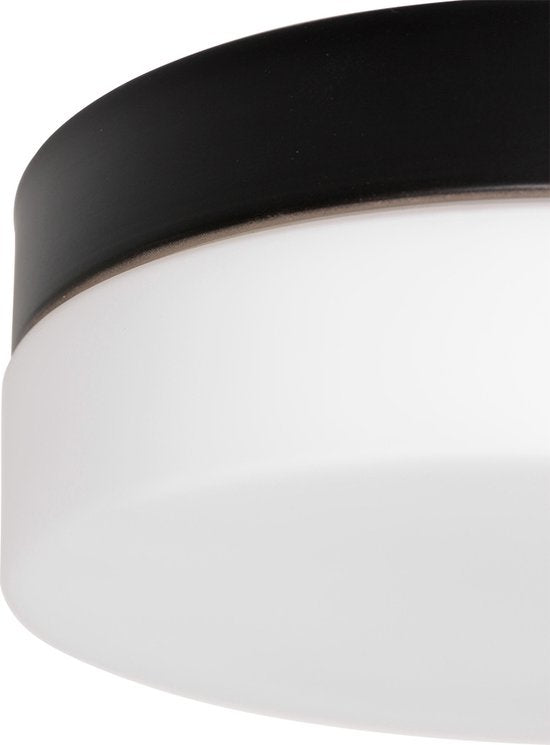 Plafondlamp Ikaro 1362ZW Zwart Ø18cm - Modern, Elektronica & Glas, Steinhauer