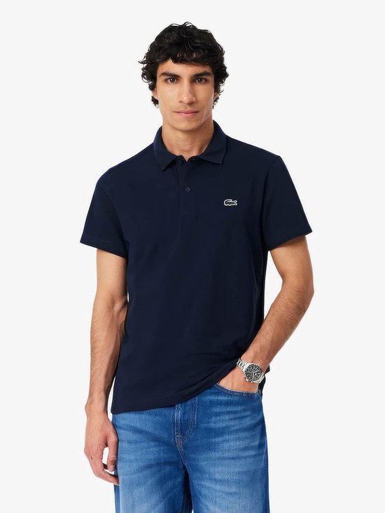 Lacoste Poloshirt Ademend Donkerblauw (navy) - Maat L - Heren