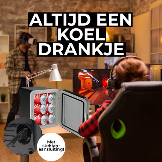 Denver Mini Koelkast - Koelen en Verwarmen - Skincare fridge - 12v Auto aansluiting - MFR404