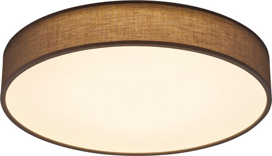 TRIO LUGANO - LED Plafondlamp - 42W - Dimbaar & Afstandsbediening - Nachtlampfunctie - Traploos Instelbare Lichtkleur - Plafondmontage - Grijs