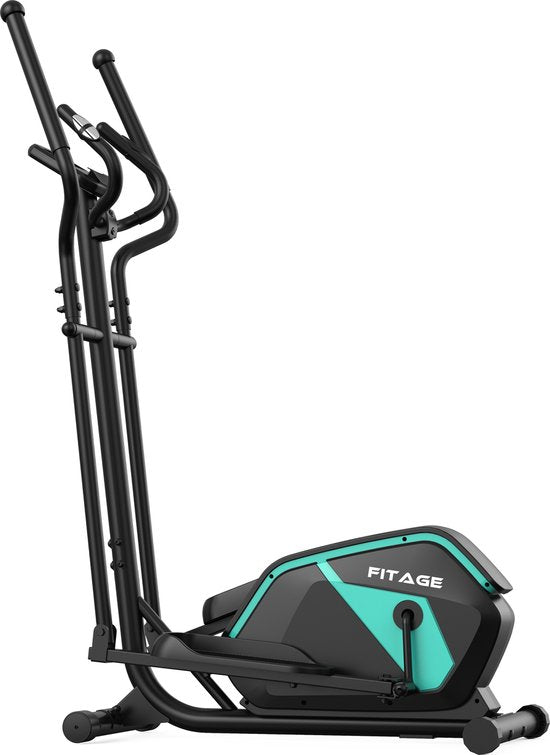 FITAGE Crosstrainer Geluidsarm - Crosstrainers met Bluetooth Kinomap & Zwift - Fitness Trainer met 24 trainingsprogramma’s - Nauwkeurige Hartslagmeter