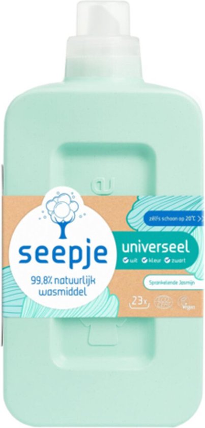 Seepje Vloeibaar Wasmiddel Universeel Sprankelende Jasmijn 23 Wasbeurten - 1 liter