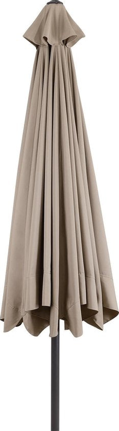 Kingsleeve Parasol - met Draaimechanisme - Taupe Ø 330cm