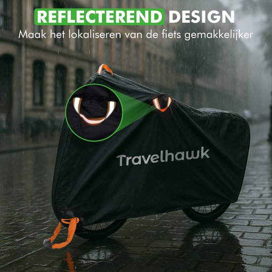 Travelhawk Fietshoes Universeel - Voor 1/2 Fietsen - Waterdicht en UV-bestendig - Zwart