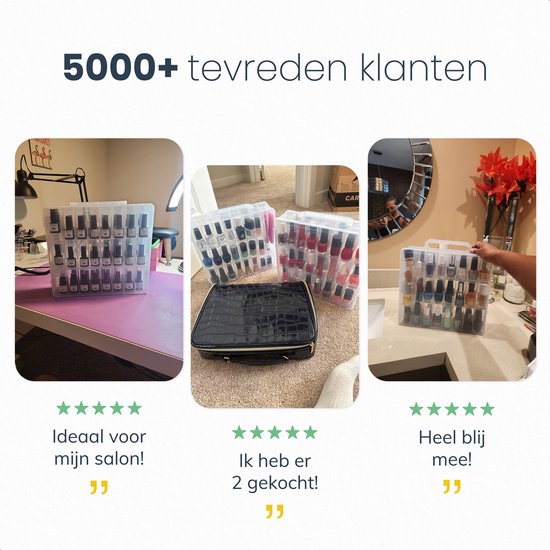 Vimora Nagellak koffer voor 48 stuks - Koffer - Nagellak - Opberg doos - Beautycase - Nagelstyliste - Make-up - Organizer - Voor vrouwen