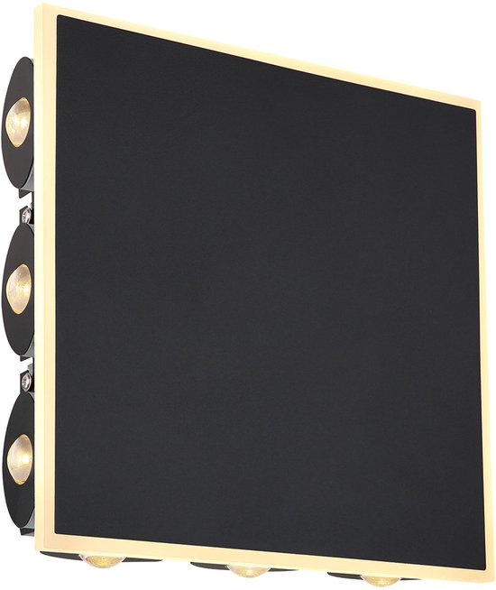 Globo - wandlamp - Saidy - zwart - metaal - LED - 78408-12