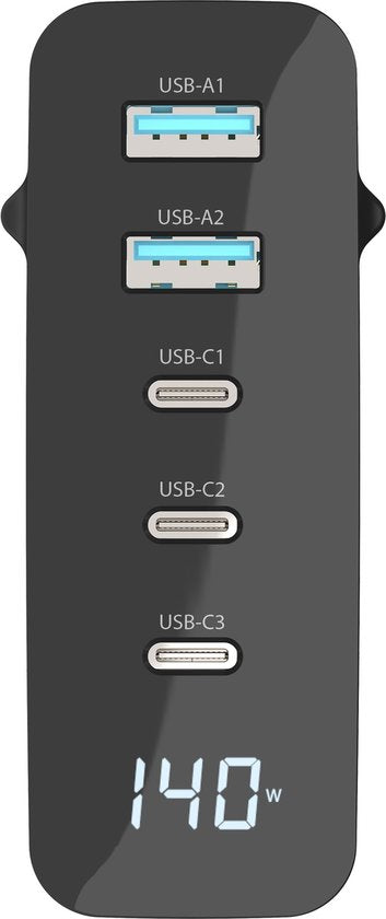 Sitecom - Oplader - 140W - Wandlader - Led display