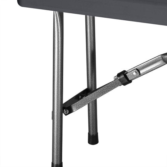 Casaria Set van 2 Bierbanken - Opvouwbaar 8 Personen 183cm- Antraciet