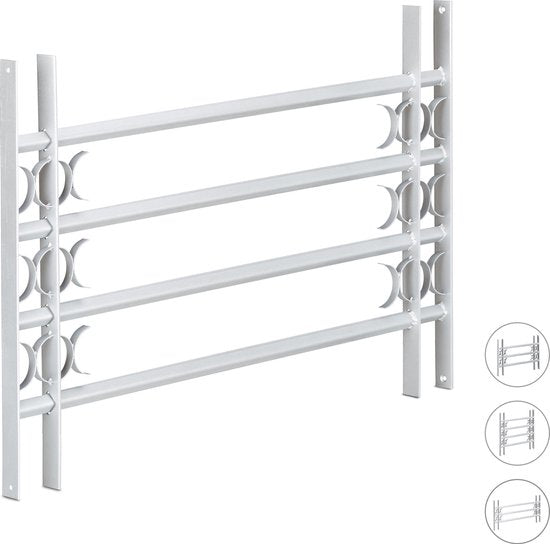 Raambeveiliging - 600 x 1000-1500 mm - uitschuifbaar