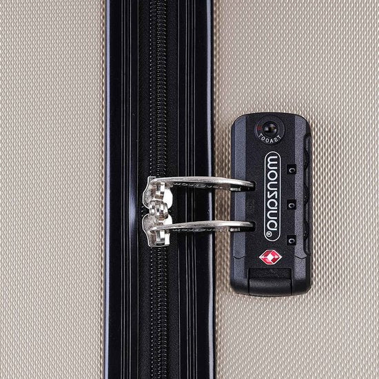 Monzana Exopack Hardcase Koffer - Champagne 53x37x21 cm