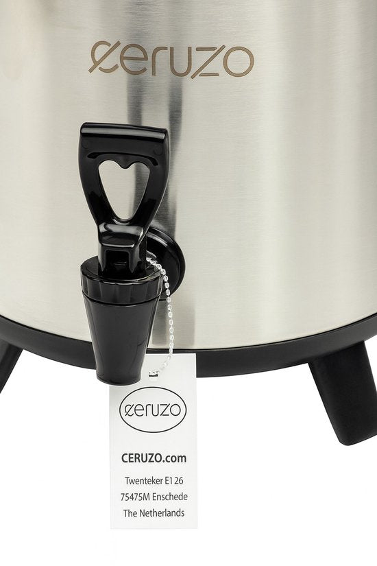 Ceruzo Thermos Drankdispenser - 10 Liter - RVS - Geïsoleerde dispenser met kraan