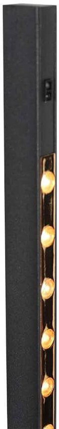 Steinhauer - vloerlamp - LuzHaz - zwart - metaal - Ø 10cm - LED - 4133ZW