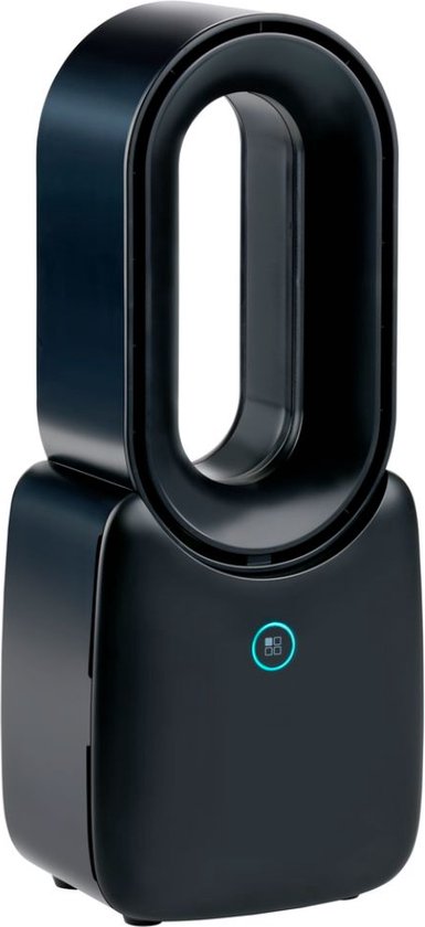 Lifetime Air Tafelventilator - Ventilator USB-C Oplaadbaar - Statief Ventilator met Nachtlampje en Afstandsbediening - Ventilator met Afstandsbediening en 3 Snelheden - Zwart