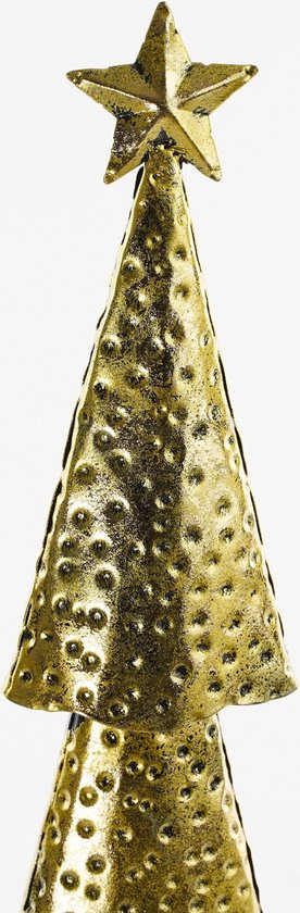 House of Seasons Kerstboom - L15 x B8 x H68 cm - Metaal - Goud