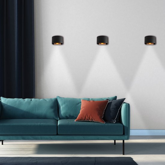 Steinhauer wandlamp Muro - zwart - metaal - 3364ZW