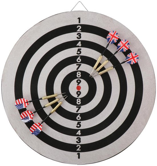 Lifetime Dartbord Deluxe met Pijlen 45cm