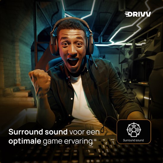 Drivv. PRO Gaming Headset met Microfoon - Game Headset - Geschikt voor PS4, PS5, Xbox One, Xbox Series en PC