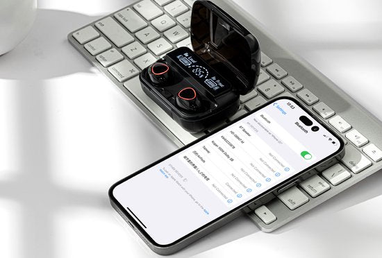 Vlectro - Set Bluetooth oortjes met oplaadetui om je smartphone op te laden - 1 set