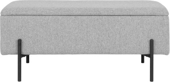 House Nordic Bank – Met Opbergruimte – 95 x 36,5 x 46 cm – Lichtgrijs