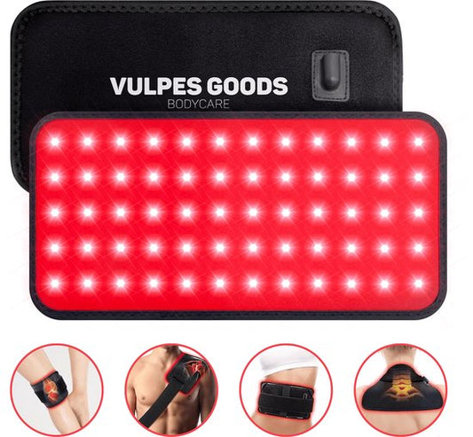 Vulpes Goods® BodyCare - Draagbare Infrarood Rugband - Infraroodband - Infraroodtherapie - Infraroodlamp - Roodlicht therapie - Warmteband - Red Licht Therapy - Onderrug, Schouders, Nek, Benen - PRO