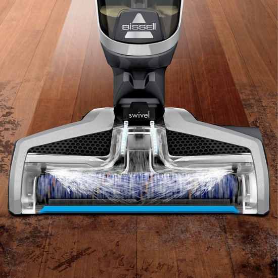 BISSELL Crosswave C3 Select Steelstofzuiger met Dweilfunctie - Vloerreiniger met Snoer - 3 in 1 Stofzuiger, Dweil & Drogen - Multi Surface Vacuum Cleaner - Reinigingsmachine voor Tapijt, Tegels & Houten Vloeren - Krachtige 560W Motor - 3551N