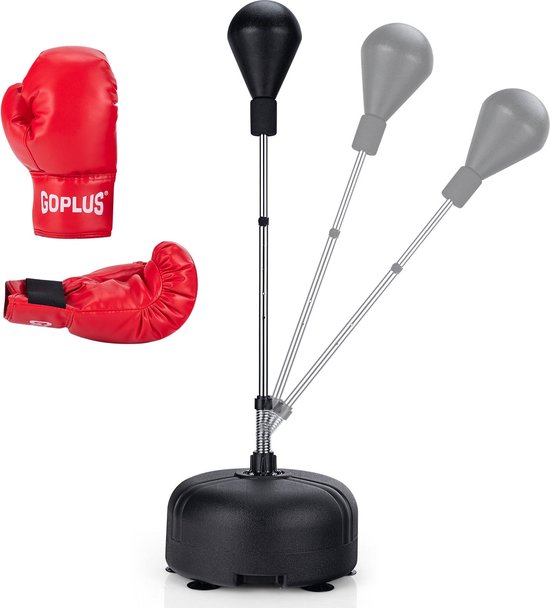 Coast Boxball met stand 4 keer verstelbare hoogtestandaard Boxball met vulbaar stand zwart