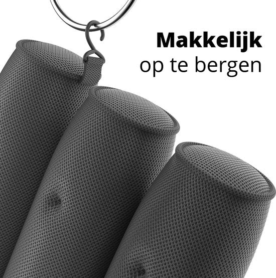 RelaxTub® Badkussen - Nekkussen Bad - Badkussens voor in Bad - 6 Sterke Zuignappen - Anti Slip - Waterdicht - Hoofdsteun Bad - Voor Hoofd, Nek en Schouders - Badkussen Zwart