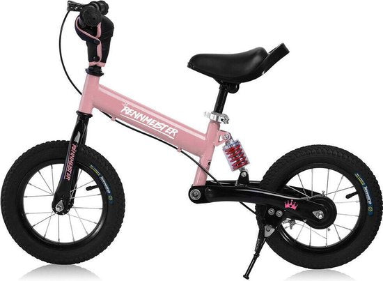 Rennmeister Loopfiets – in Hoogte Verstelbaar – 3-5 Jaar Roze