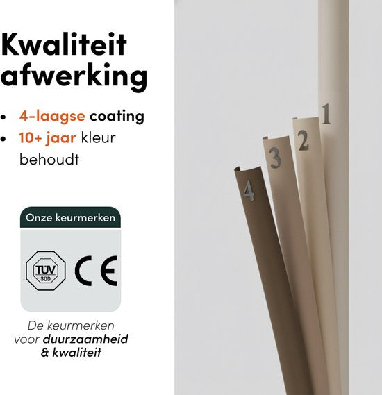 Nolt Plafondlamp Beige - Plafonniere - 3x E27 Lamp - Industrieel - Taupe - ⌀ 28cm