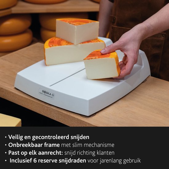 BOSKA Cheese Commander PRO+ - Kaassnijmachine - Professionele snijmachine voor Zachte Kaas - Counter tool - 320x400x125 mm