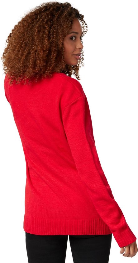 Dressforfun Kersttrui sympathiek rendier XXL - verkleedkleding kostuum halloween verkleden feestkleding carnavalskleding carnaval feestkledij partykleding - 303394
