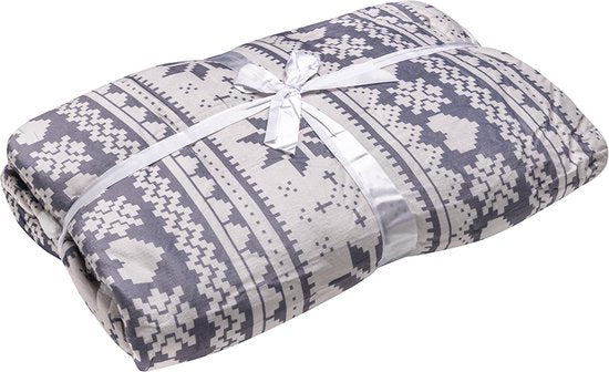 Fleece Deken met Mouwen - Hoodie Deken - Deken met Mouwen - Hoodie Blanket - Snuggle - Hoodie - Huggle Hoodie - Fleece Dekens - Plaid met Mouwen - TV Deken - Dames en Heren - Volwassenen - 180x130 cm - Print - Kerstcadeau