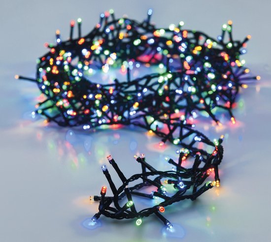 Micro Cluster - 1800 LED's - 36 meter - multicolor - 8 functies + geheugen