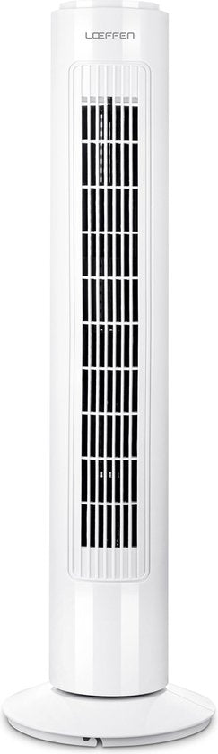 LOEFFEN 1015471 Torenventilator - Luxe Ventilator met Swingfunctie - Wit