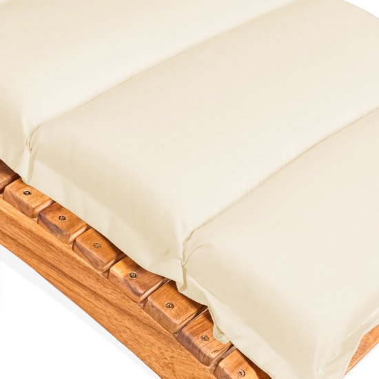 Matras voor ergonomisch ligbed - tuinkussen - crème