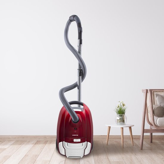 Inventum ST306RZA - Stofzuiger met zak - 3 liter - HEPA 13 - Snoerlengte 7 meter - Rood