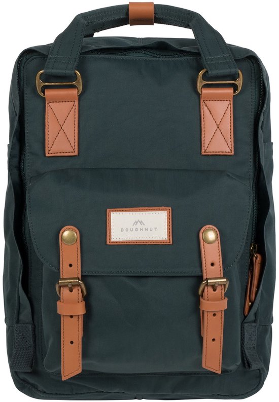 Doughnut laptoprugzak / Rugtas / Schooltas - 14 inch - Macaroon 14 - Slate Green