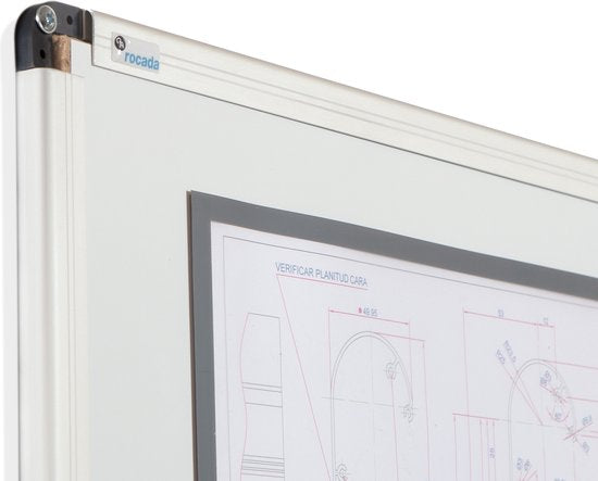 Rocada whiteboard - 45x60 cm - wit - emaille - magnetisch - RO-6500