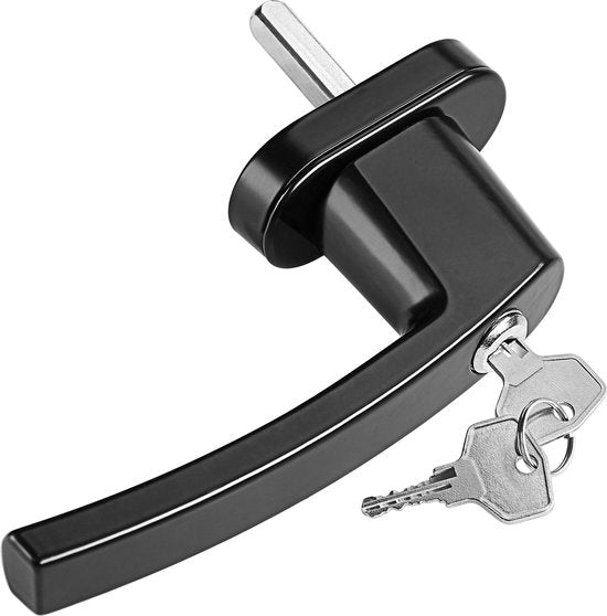 Monzana - Raamsluiting 2x - Afsluitbaar Slot Pin Lengte 35mm Zwart
