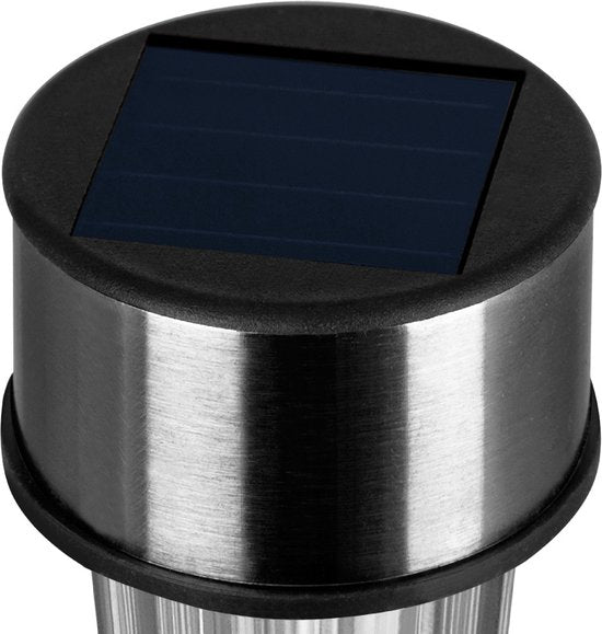 Monzana Tuinlamp – 8x Zonneenergie LED IP44 Waterdicht RVS – Wit